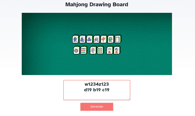 Mahjong Hands Win Mahjong Drawing Board App